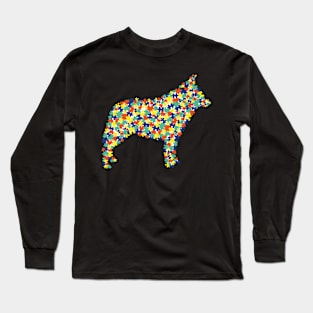 Autism Awareness - Schipperke version Long Sleeve T-Shirt